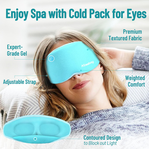 Máscara De Dormir De Gel 3d Para Ojos Hinchados Y Círculos Color Nombre Del Diseño