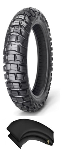 Pneu Dianteiro E Câmara 90/90-19 Dust Bros Crosser Xre 190
