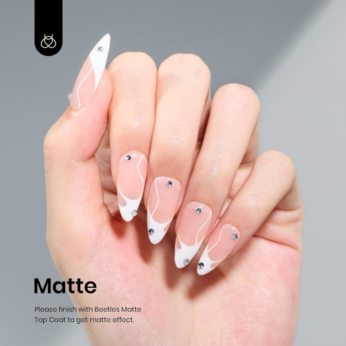 Esmalte De Uñas En Gel Blanco Beetles, 15 Ml, Esmalte De Uña