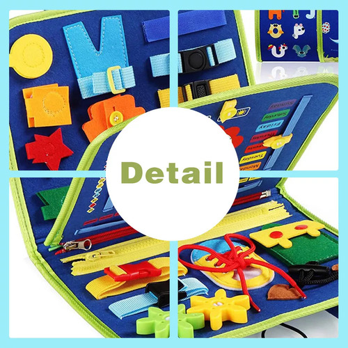 Lc Set Juguetes Sensoriales Busy Board Para Niños Autistas