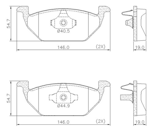 Pastilha De Freio Lonaflex Fox/gol - P-58