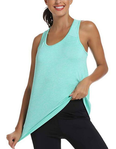 Camiseta Deportiva Sin Mangas Para Mujer Playera Para Yoga