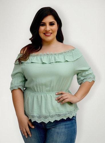 Blusa Juvenil Campesina De Temporada Talla G/xg Modelo #8793