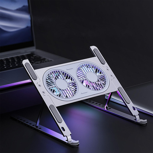 Soporte Para Computadora Portátil Plegable Con Ventiladores