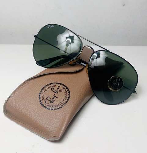 Rayban Aviador Vintage Negro Años 80 Eeuu Gafas Piloto