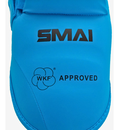 Protectores De Empeines Para Karate - Smai Wkf Azul S