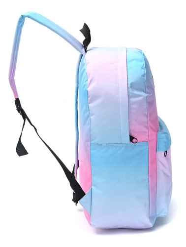 Mochila Escolar Goodpak 17 Pulgadas Adolecente Modax Color Unico Diseño De La Tela Degrade Celeste