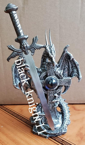 Dragon Medieval Con Espada Desmontable Cruz Celta Katana