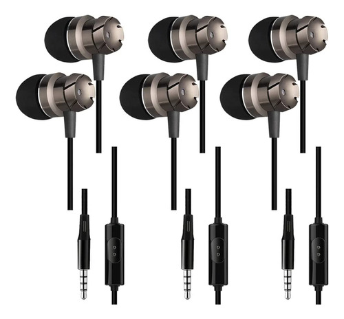 3 Auriculares In-ear Cable 3.5mm Sourceton Con Microfono