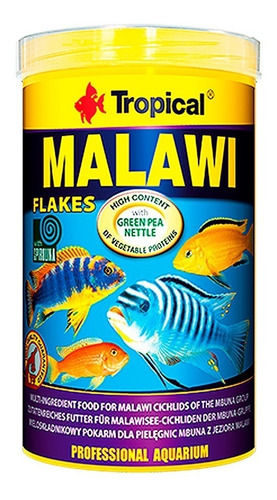 Alimento Tropical Malawi 200g - Escamas Ciclidos Africanos