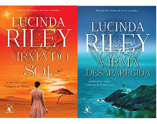 Ki 2 Livros Lucinda Riley Irma Sol + Irma Desaparecida