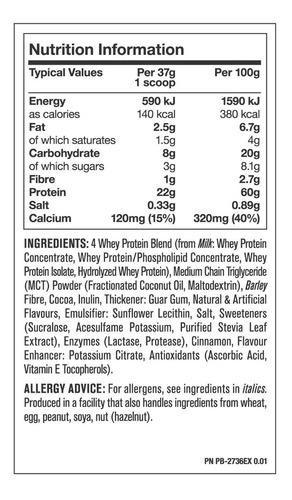Imagen 3 de 3 de Proteina Mutant Whey 5 Lbs Sabor Triple Chocolate