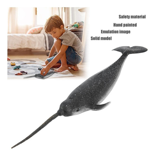 I Figura De Plástico Narval Animal Marino Modelo Figura