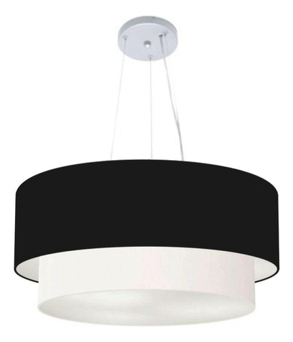 Lustre Pendente Duplo Cilíndrico Vivare Md-4082 Cúpula Em Te