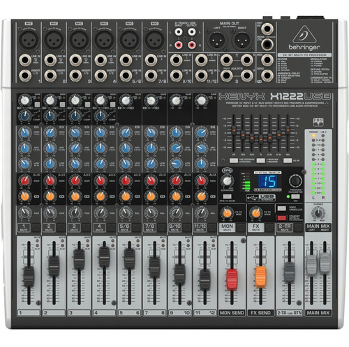 Consola Mezcladora Behringer Xenyx X1222 Usb 12 Canales