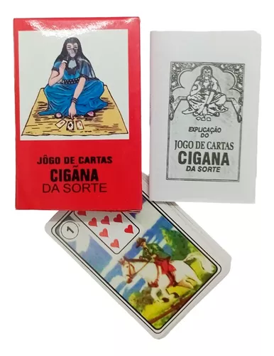 Baralho Tarô Cigana da Sorte Marselha Lenormand 36 cartas