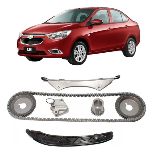 Kit Distribución Chevrolet Sail 1.4 2011 - 2017 Con Cadena