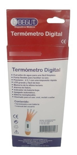 Imagen 3 de 3 de Termómetro Digital De Punta Flexible