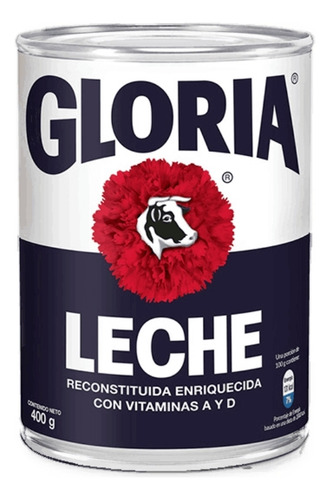 Leche Evaporada Gloria 400g (x6 Unidades)