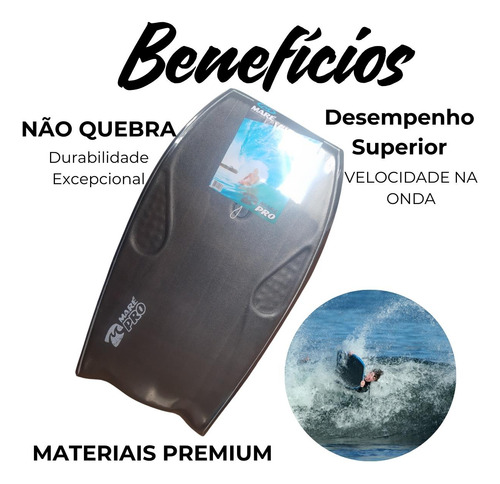 Prancha Bodyboard Pró Maré- C/ Leash Braço All Stick