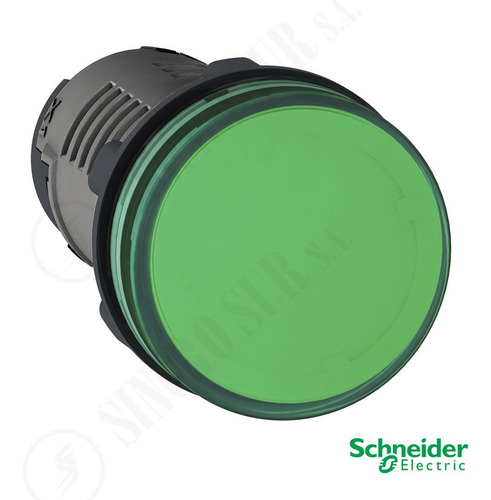 Ojo De Buey 22mm Verde Led 110v Schneider Electric Xa2