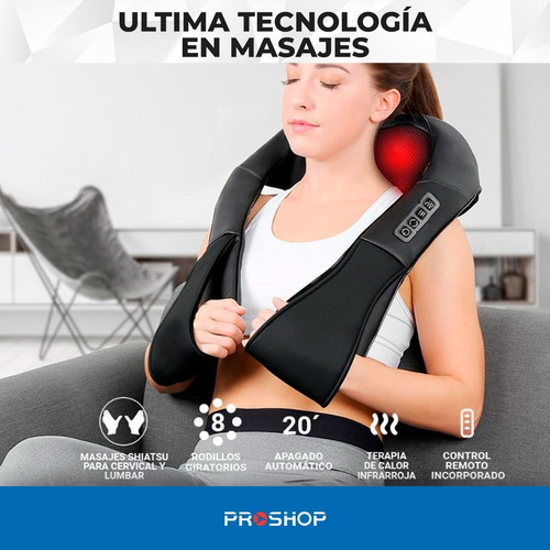Imagen 2 de 10 de Masajeador Duo Cervical Hombros Pies Shiatsu Calor Ir 2019 !
