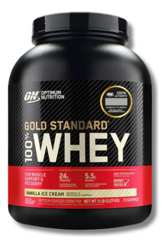 Gold Standard 100% Whey Protein - On (5 Lb) Vainilla Ice Cream