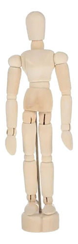 Mini Maniquí De Madera De 5.5 Pulgadas, Flexible, Dibujo De