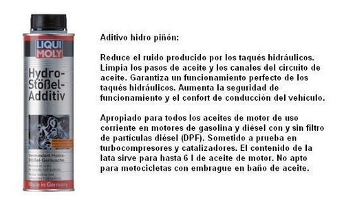 Liqui Moly Aditivo Para Botadores Hidráulicos El Mejor!!