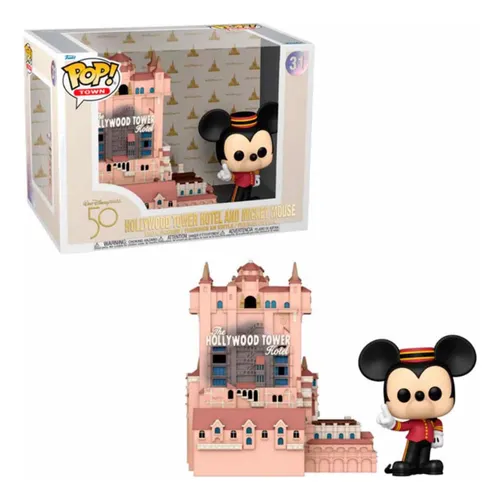 Funko Pop Town Hollywood Tower Hotel And Mickey Mouse Disney