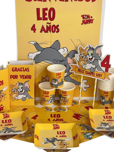 Cotillón Infantil Personalizado X 15 Tom Y Jerry