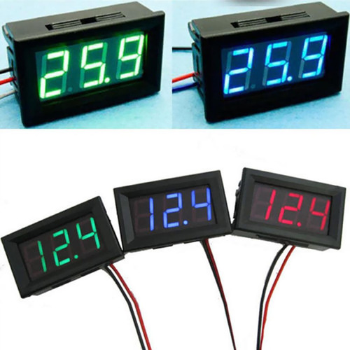 Monitor Digital De Voltímetro De 0,56 Polegada Voltímetro