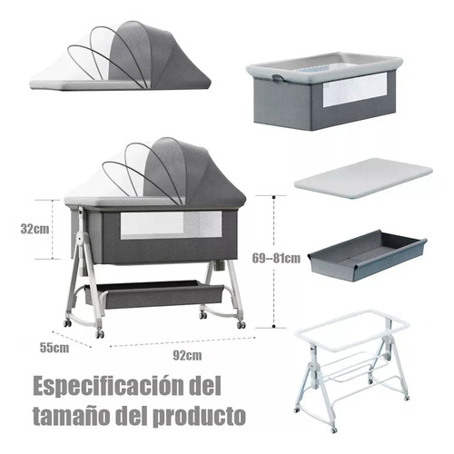 Cuna Plegable Portátil Mosquitero Bebe Colchon Niños;cuna Moises Plegable,cuna Colecho,cunas Bebes