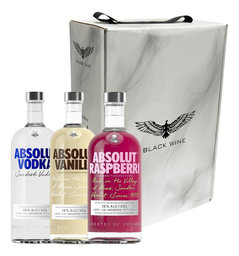 Vodka Absolut Selección Pack X3