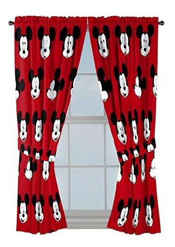 Jay Franco Disney Mickey Mouse Cute Faces 63  Inch Drapes Ju