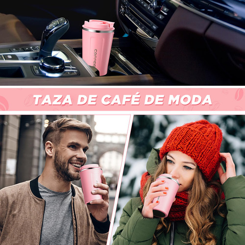 Termo Para Cafe Vaso Térmico Portátil 380ml Acero Inoxidable