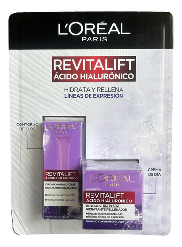 Kit Rutina Antiarrugas Ácido Hialurónico Revitalift L'oréal