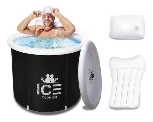 Bañera De Hielo Portátil Con Almohada Y Tapa