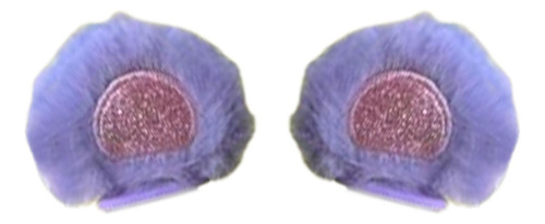 4 Orejas De Felpa, 2 Piezas, Patinetes Orejas De Oso Morado