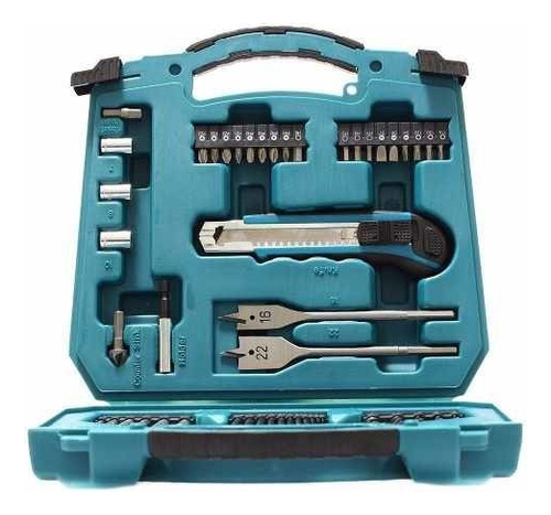 Jogo De Brocas Bits E Acessórios Com 50 Peças D-42014 Makita