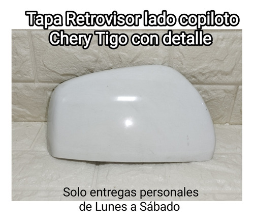 Tapa Retrovisor Lado Copiloto Chery Tigo Con Detalle 