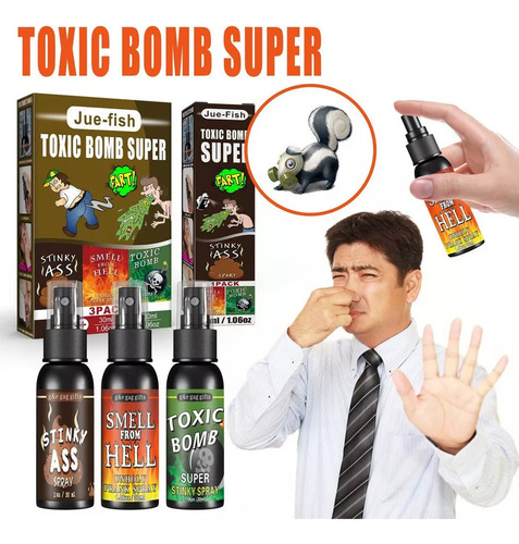 / Nuevas Bombas Fétidas Con Olor A Líquido En Spray De 3 Pe
