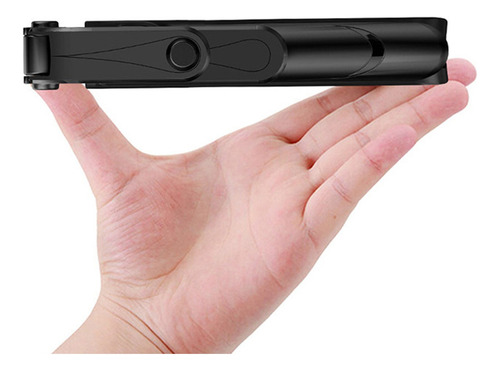 A Todo En 1 Palo Selfie Trípode Bluetooth De Mano Negro