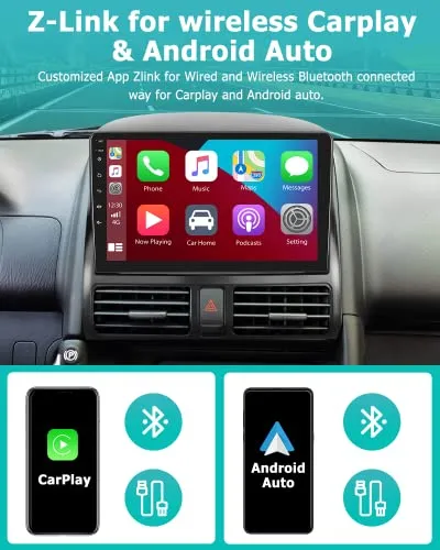 Hikity Pack Android 13 Para Honda Crv 2002-2006 - 9'' Gps