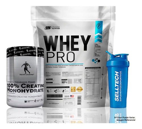 Pack Whey Pro 5 Kg Chocolate + Creatina Kevin Levrone 300gr