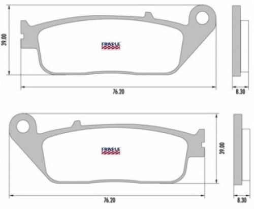 Pastilla Freno Fa 142 Frasle Pd-870 Twister New Delantera