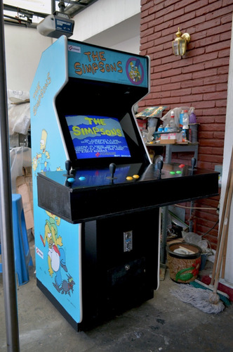 Ths Simpsons Arcade, Maquinita, Konami, Jamma, Candy Cab