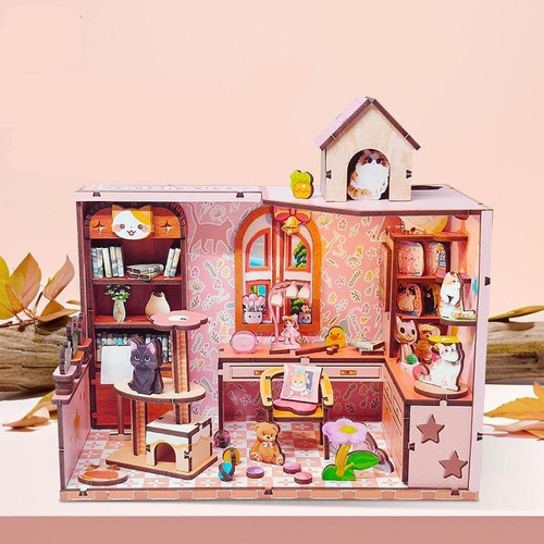 Kit De Construcción De Diorama De Casa Pequeña, Juguete
