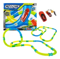 Comprar Pista De Autos Tubular A Control Remoto Con Luz Carga Usb
