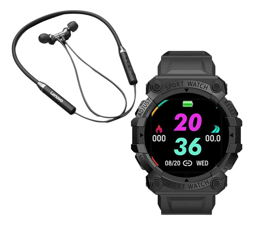 Smartwatch Deportivo Combo +auriculares Inalámbricos Lenovo 